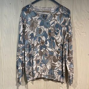 Alfred Dunner Woman Sequin Embellished Top Size 2X